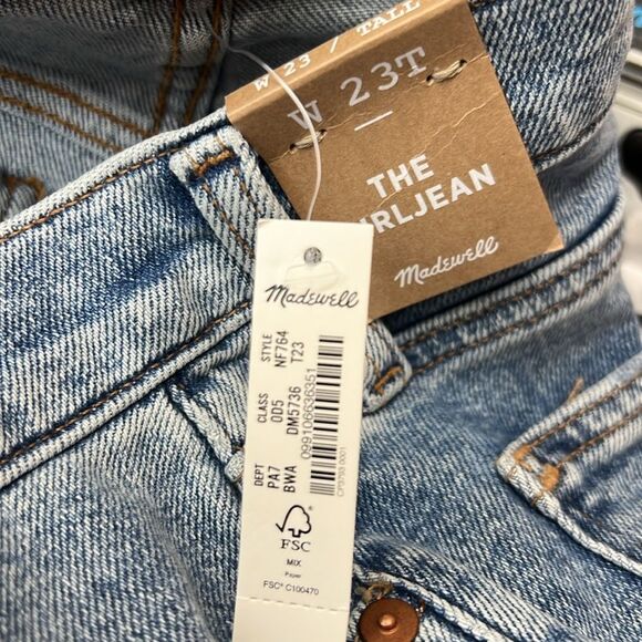 Madewell NF764 The Tall Girljean in Berryton Wash: Distressed NWT size 23 Tall - Picture 11 of 16